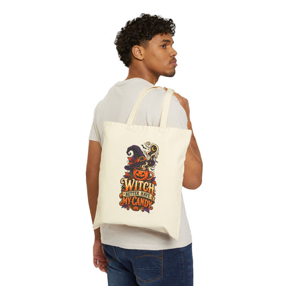 Halloween Cotton Canvas Tote Bag