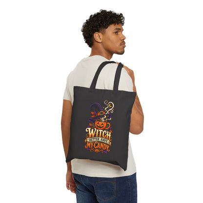 Halloween Cotton Canvas Tote Bag