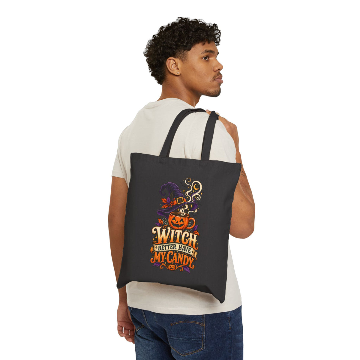 Halloween Cotton Canvas Tote Bag