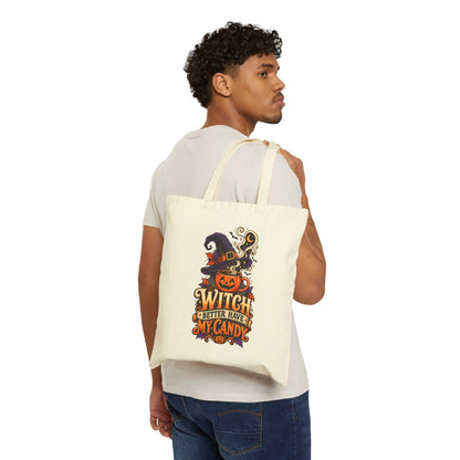 Halloween Cotton Canvas Tote Bag