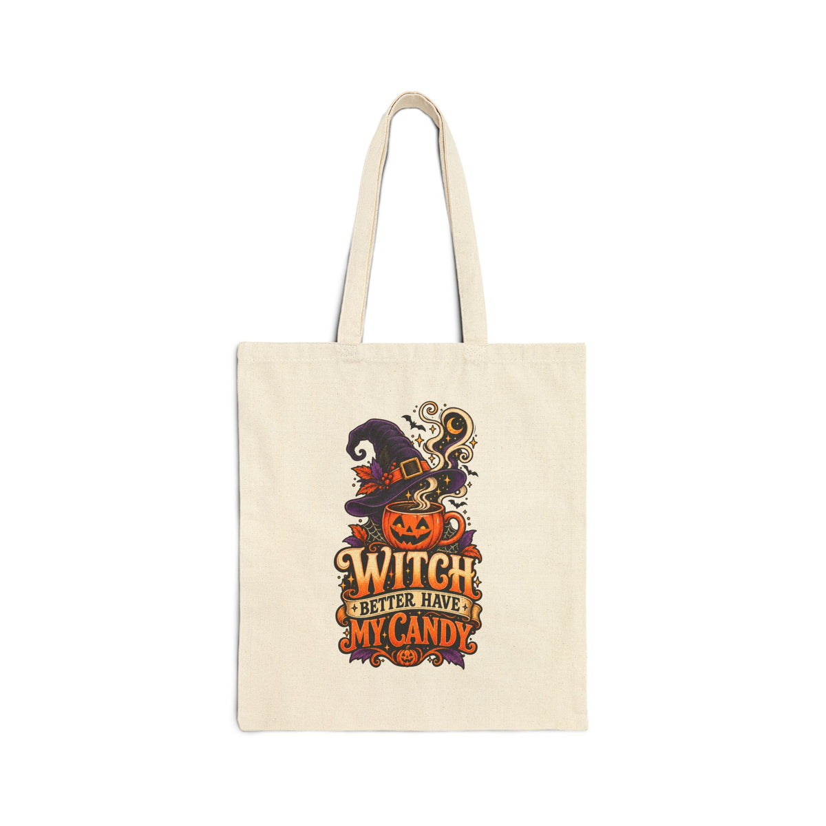 Halloween Cotton Canvas Tote Bag