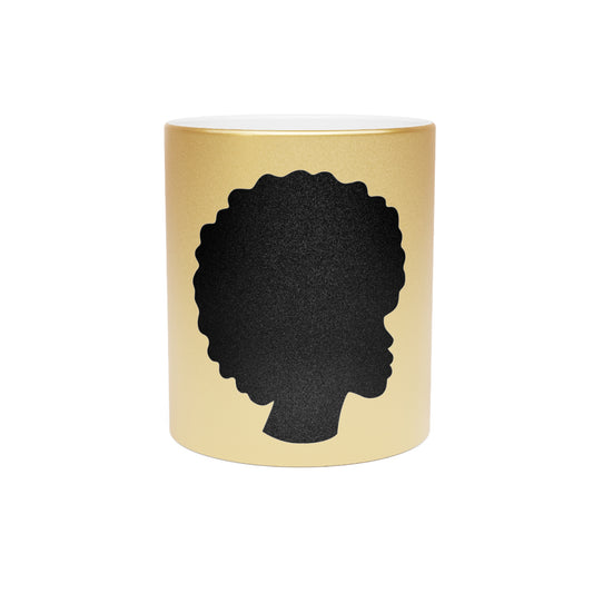 Black Queen | Metallic Mug | Gold