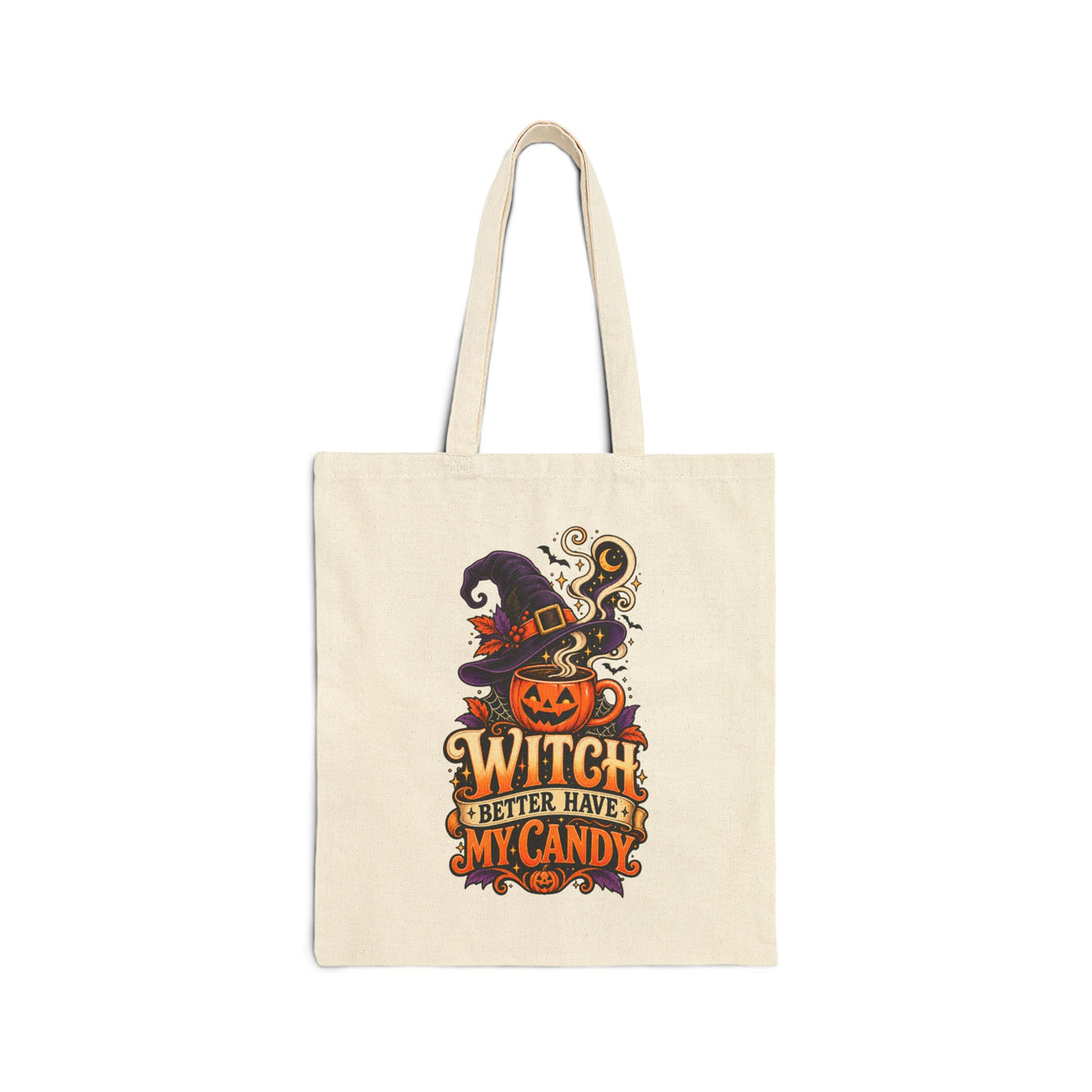 Halloween Cotton Canvas Tote Bag