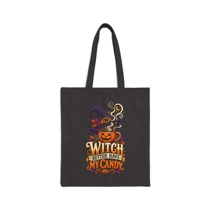 Halloween Cotton Canvas Tote Bag