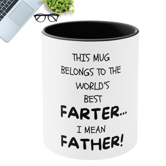 World's Best Farter/Father | Coffee Mug | Black