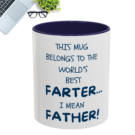 World's Best Farter/Father | Coffee Mug | Navy