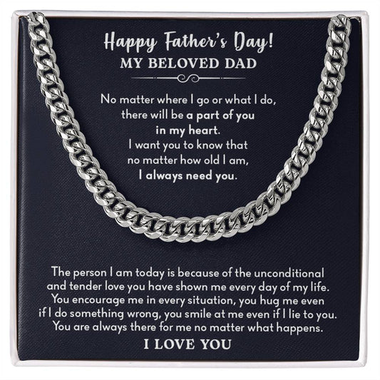 Happy Father's Day | Cuban Link Chain