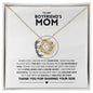 To My Boyfriend's Mom | Knot Necklace| Gift for Mom