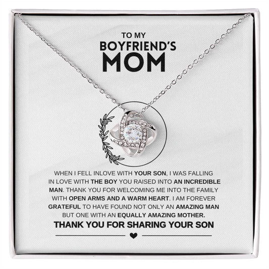 To My Boyfriend's Mom | Knot Necklace| Gift for Mom
